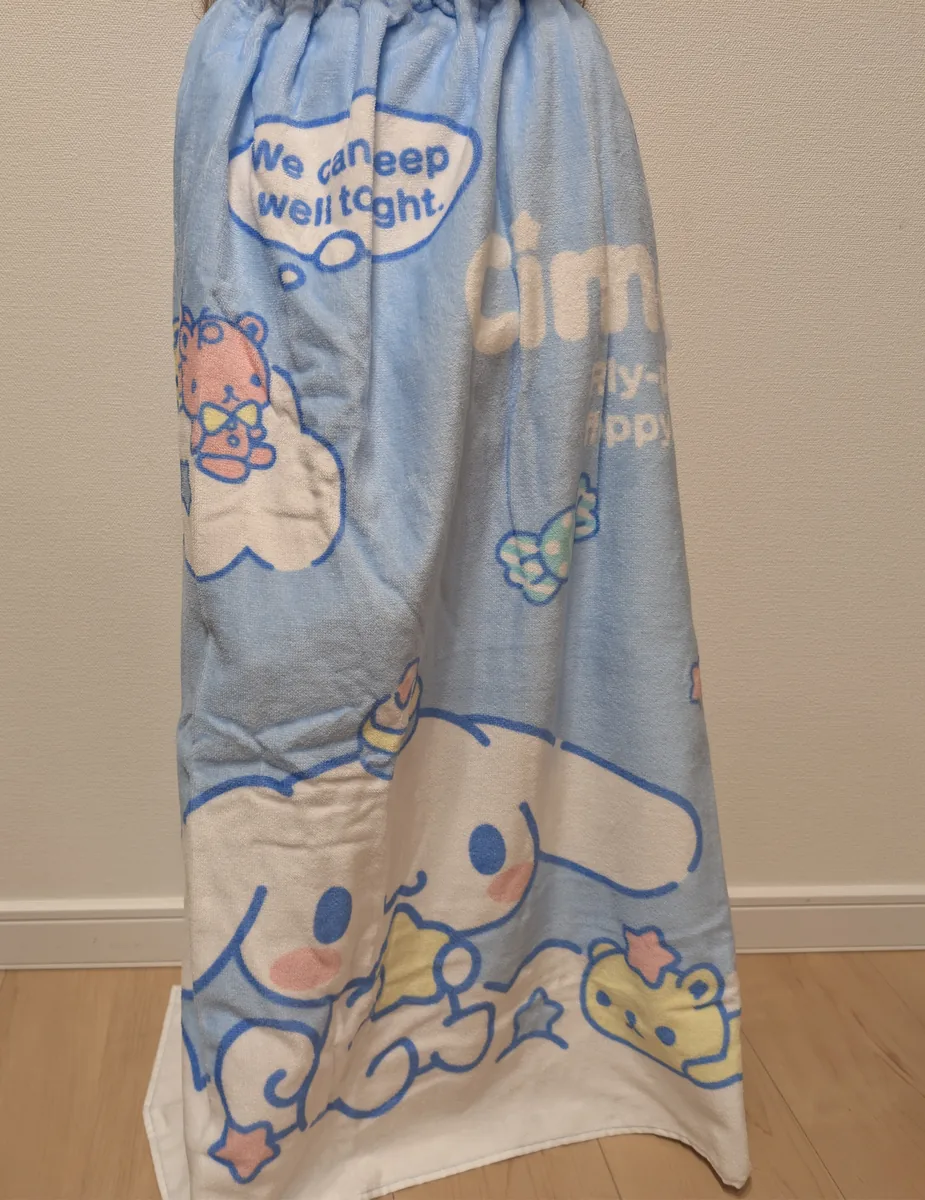 シナモロールのラップタオル80cm ゆめのなか柄